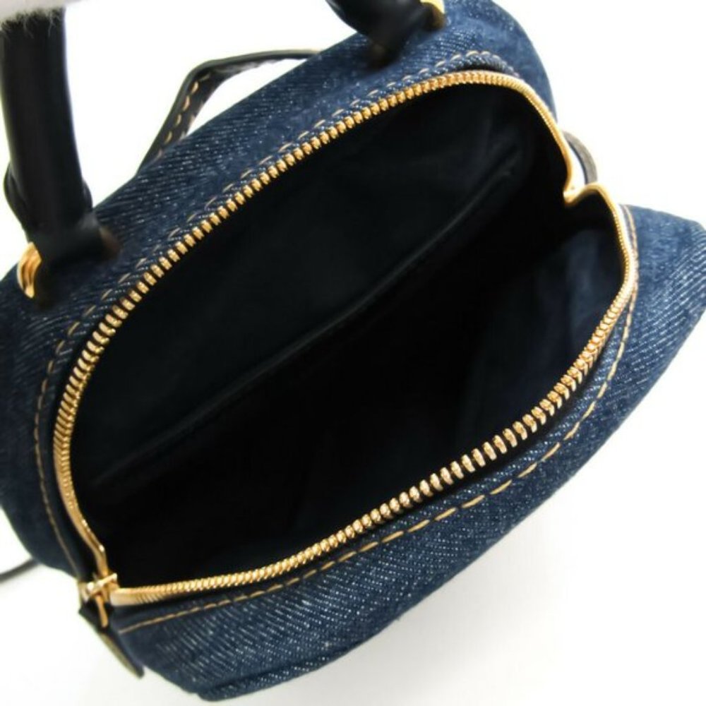 Authentic Stella McCartney Stella Star Leather, Denim Backpack - Picture 2 of 8